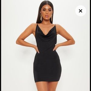 Neck scoop Low back bodycon dress